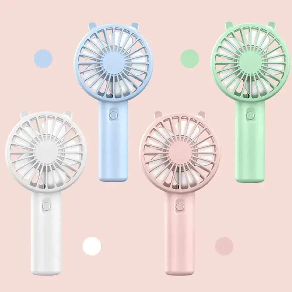 Mini USB Handheld Fan — Compact Rechargeable Desk Cooler