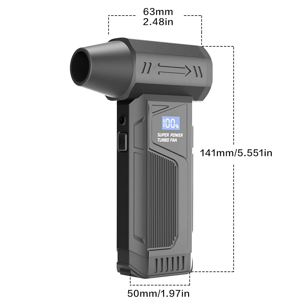 Wireless Jet Air Blower — Brushless Motor LED Digital Display