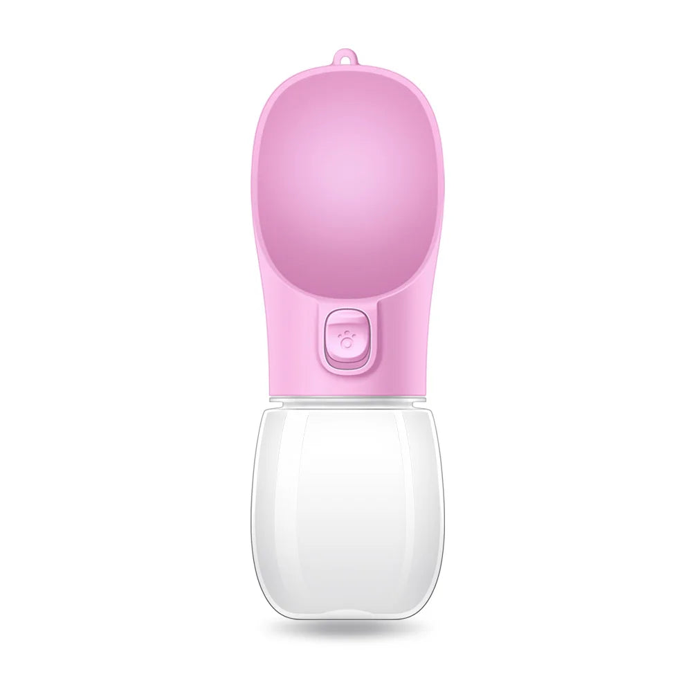 Leakproof Dog Water Bottle — Built-In Bowl for Walks