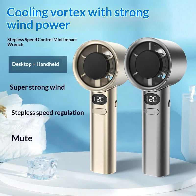 Portable USB Handheld Fan — Rechargeable 3-Speed Mini Cooler