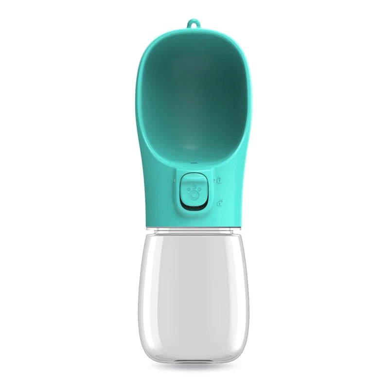 Leakproof Dog Water Bottle — Built-In Bowl for Walks