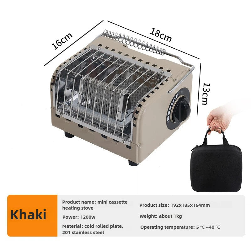 Portable Mini Camping Heater — Gas-Powered Outdoor Winter Warmer