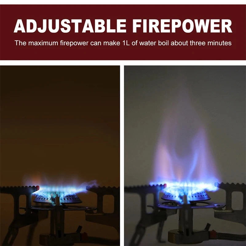 Portable Folding Camping Gas Stove — 3500W Backpacking Burner