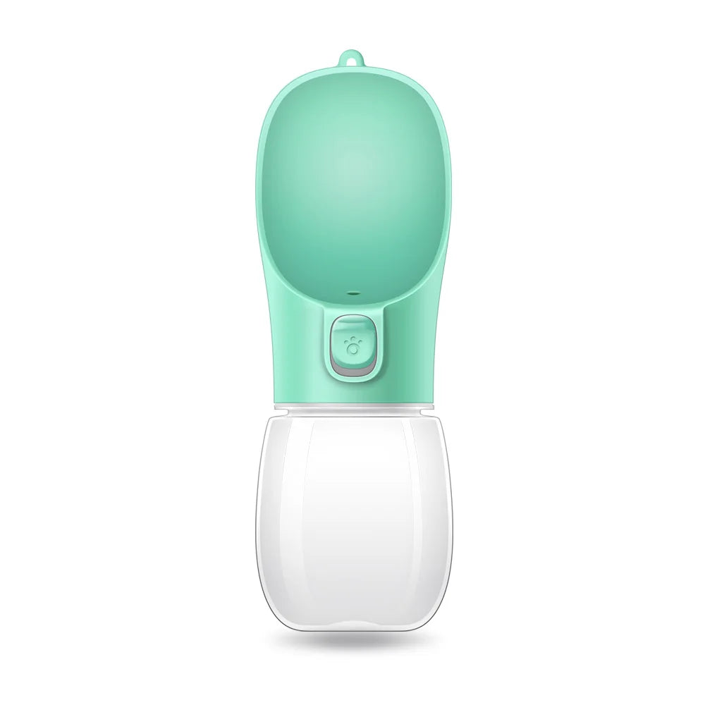 Leakproof Dog Water Bottle — Built-In Bowl for Walks