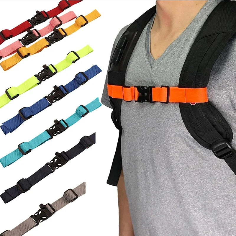 Adjustable Backpack Chest Strap Harness — Universal Shoulder Strap Accessory