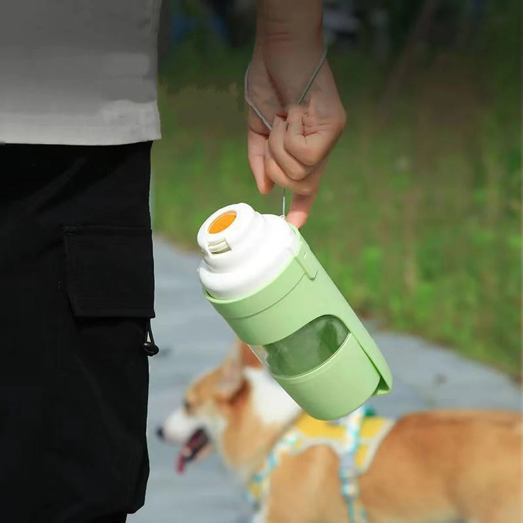 2-in-1 Pet Travel Bottle — Food & Water On-the-Go