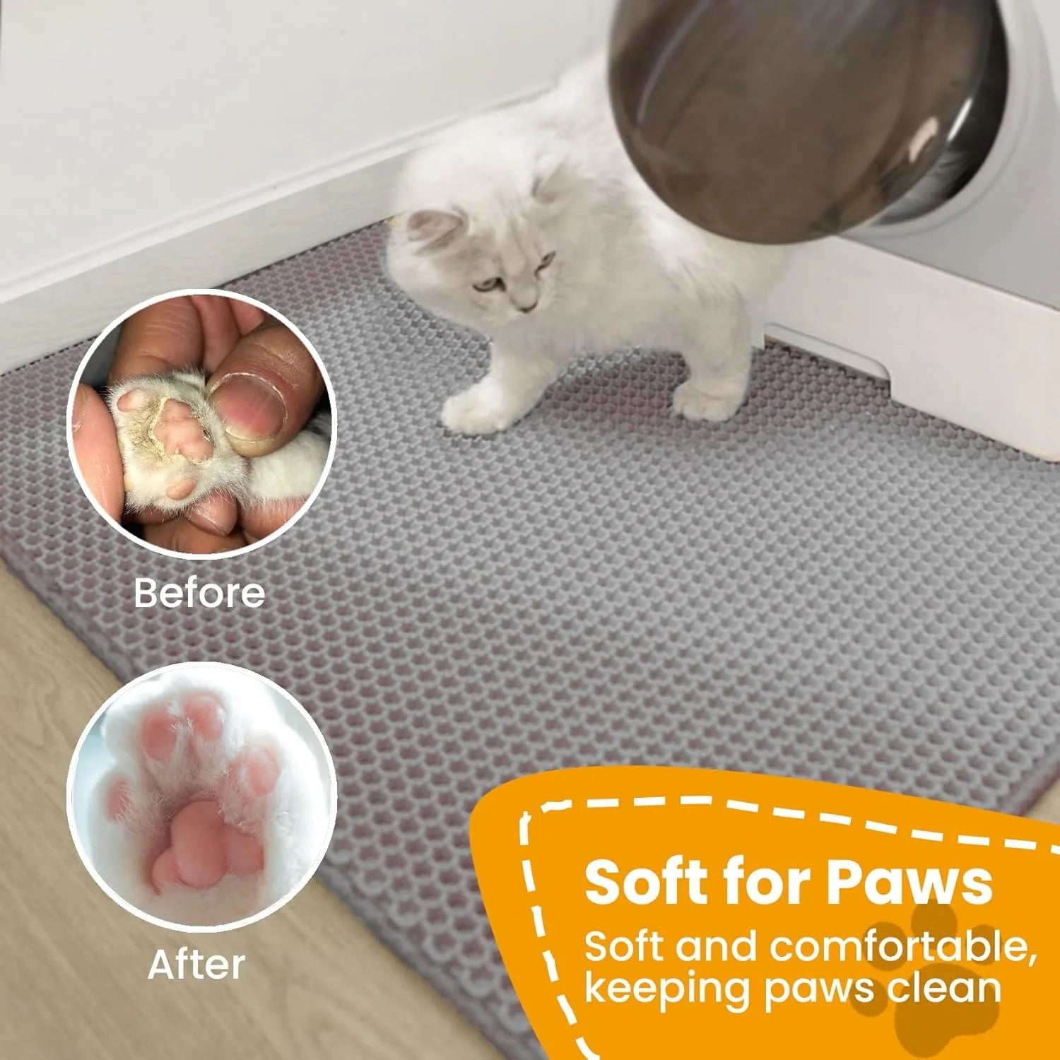 Double-Layer Cat Litter Mat — Waterproof Non-Slip Trapper