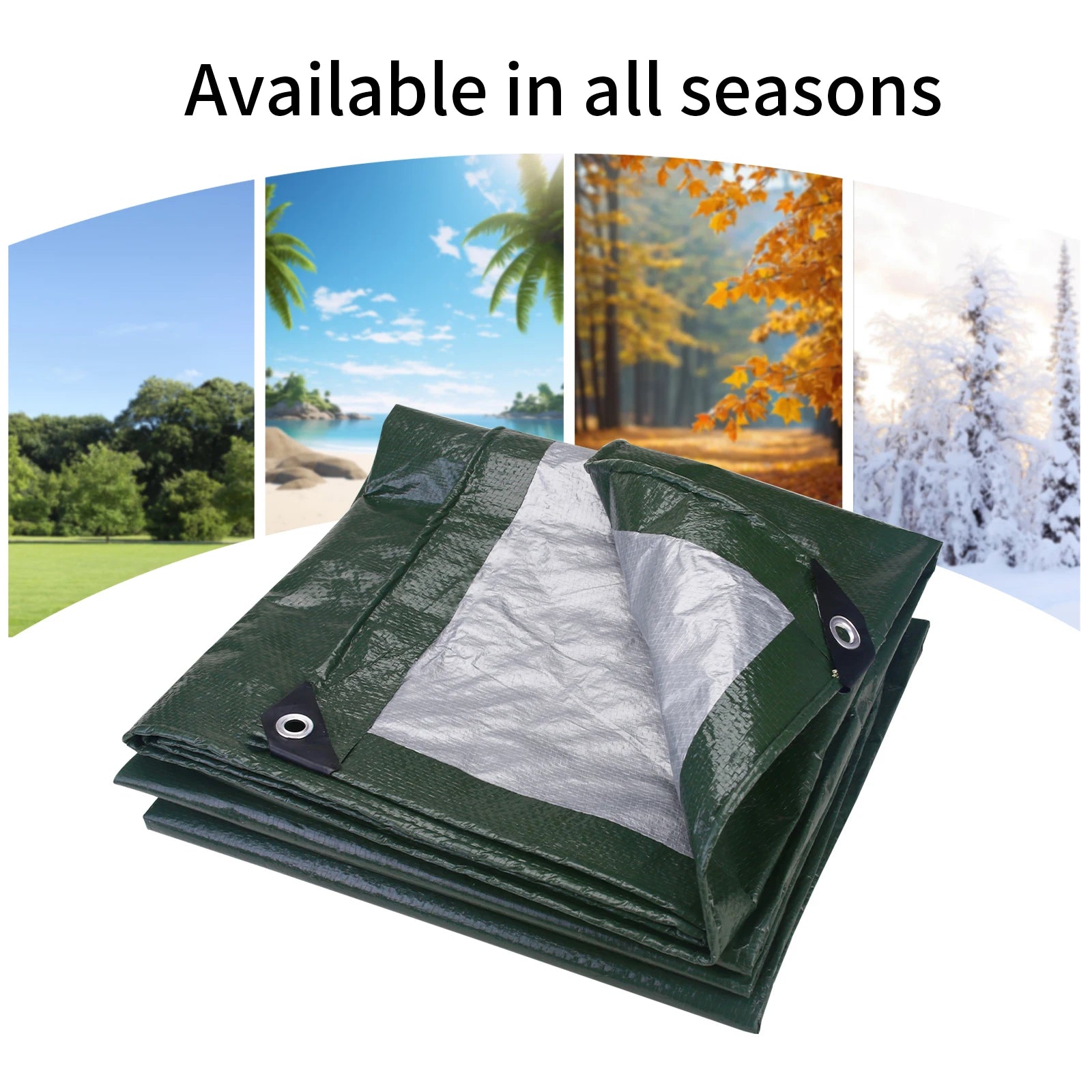 Heavy-Duty Waterproof Tarpaulin — Reinforced Multipurpose Outdoor Cover