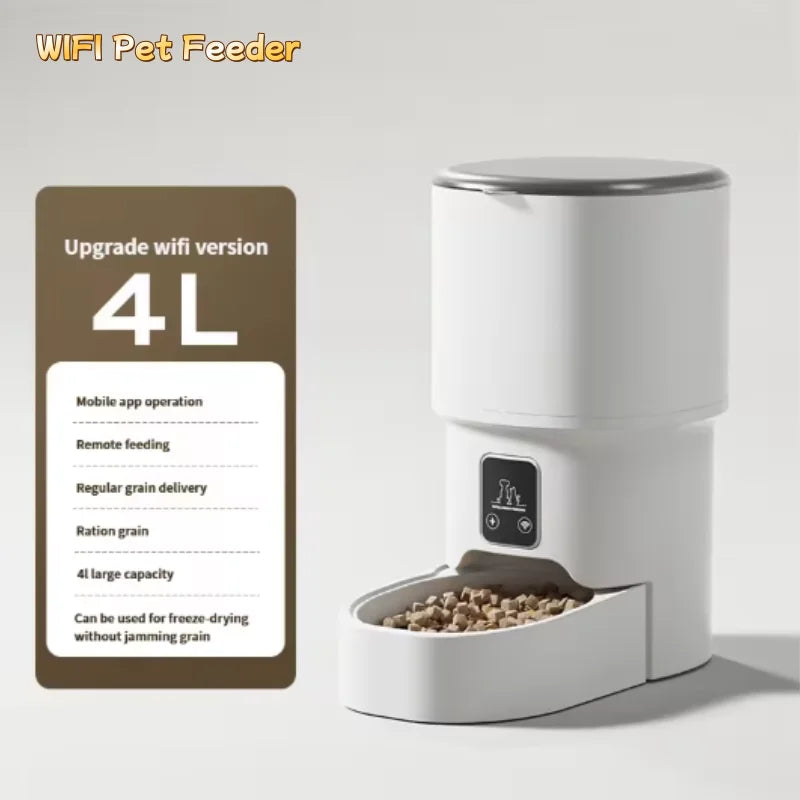 4L Smart Auto Pet Feeder — WiFi App Controlled