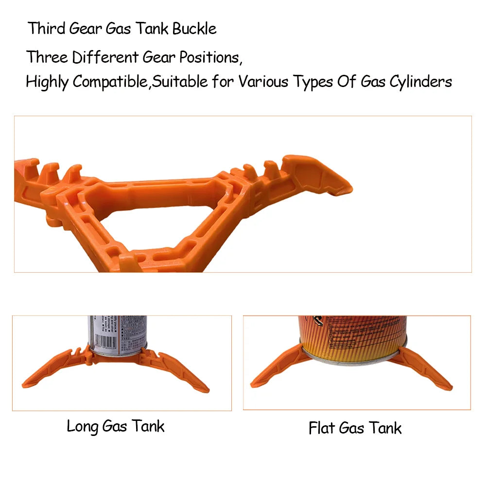 Folding Gas Canister Tripod Stand — Universal Portable Camp Stove Base