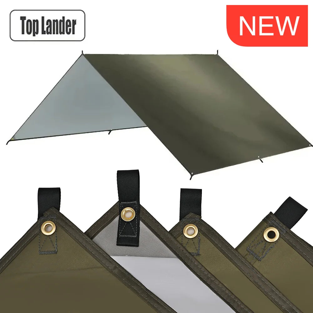 Waterproof Camping Tarp — Ultralight Sun Shade & Rain Shelter