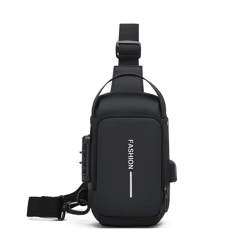 Oxford Fabric Crossbody Sling Bag — Waterproof Chest Pack for Men