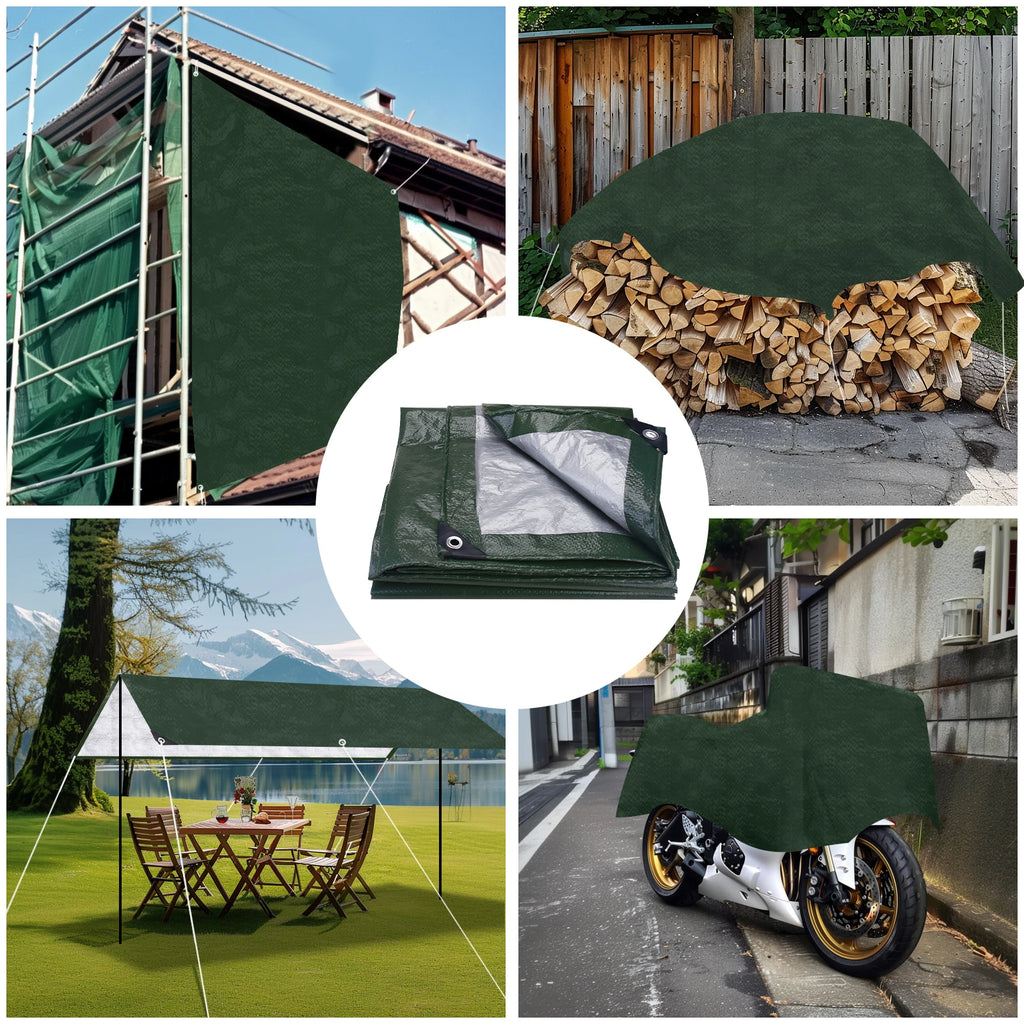 Heavy-Duty Waterproof Tarpaulin — Reinforced Multipurpose Outdoor Cover