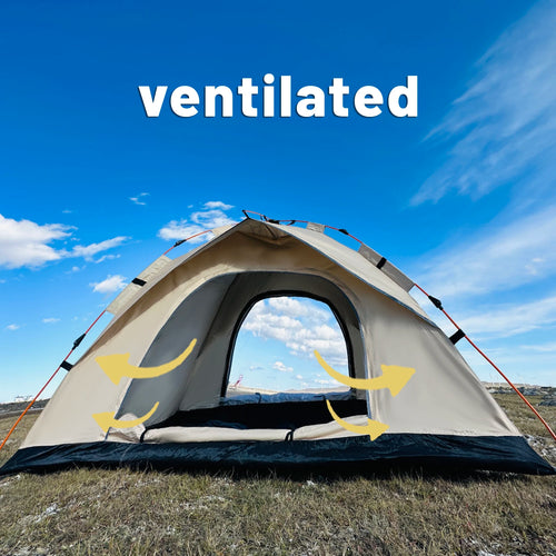4-Person Automatic Pop-Up Tent — Waterproof Instant Setup Camping Shelter