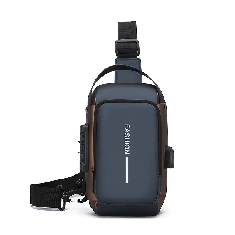 Oxford Fabric Crossbody Sling Bag — Waterproof Chest Pack for Men