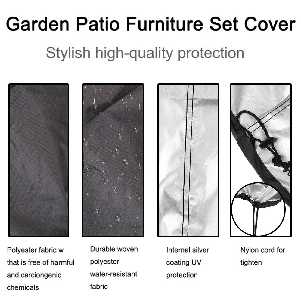 Round BBQ Grill Cover — Waterproof All-Weather Protective Shield