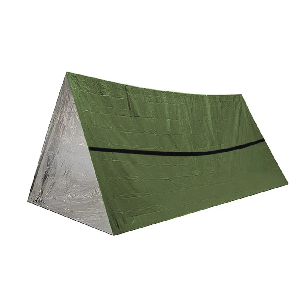 2-Person Emergency Thermal Tent — Waterproof Mylar Survival Shelter