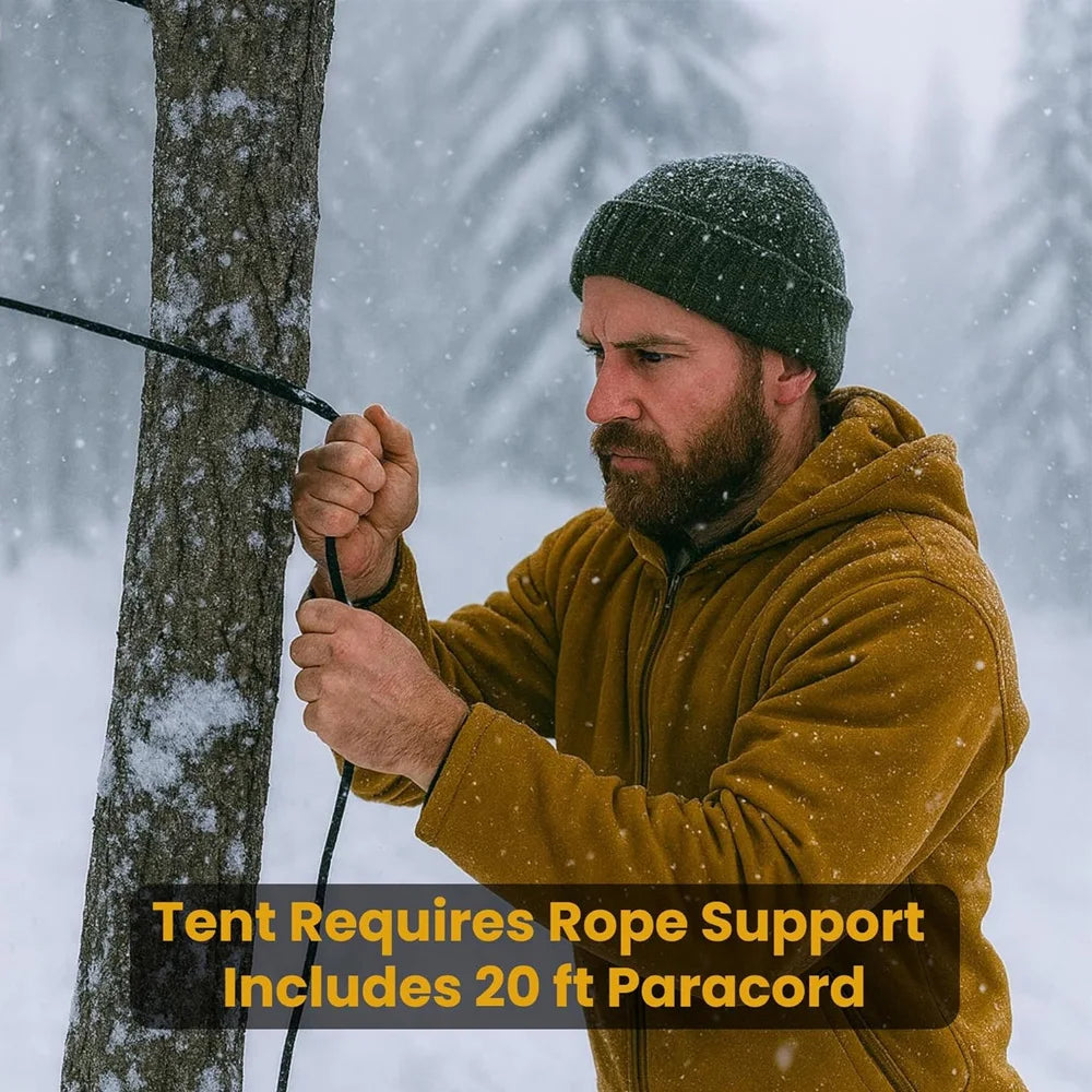 2-Person Emergency Thermal Tent — Waterproof Mylar Survival Shelter