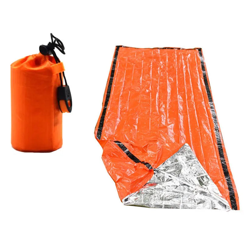 Mylar Emergency Survival Blanket Sleeping Bag — Waterproof Thermal Sack
