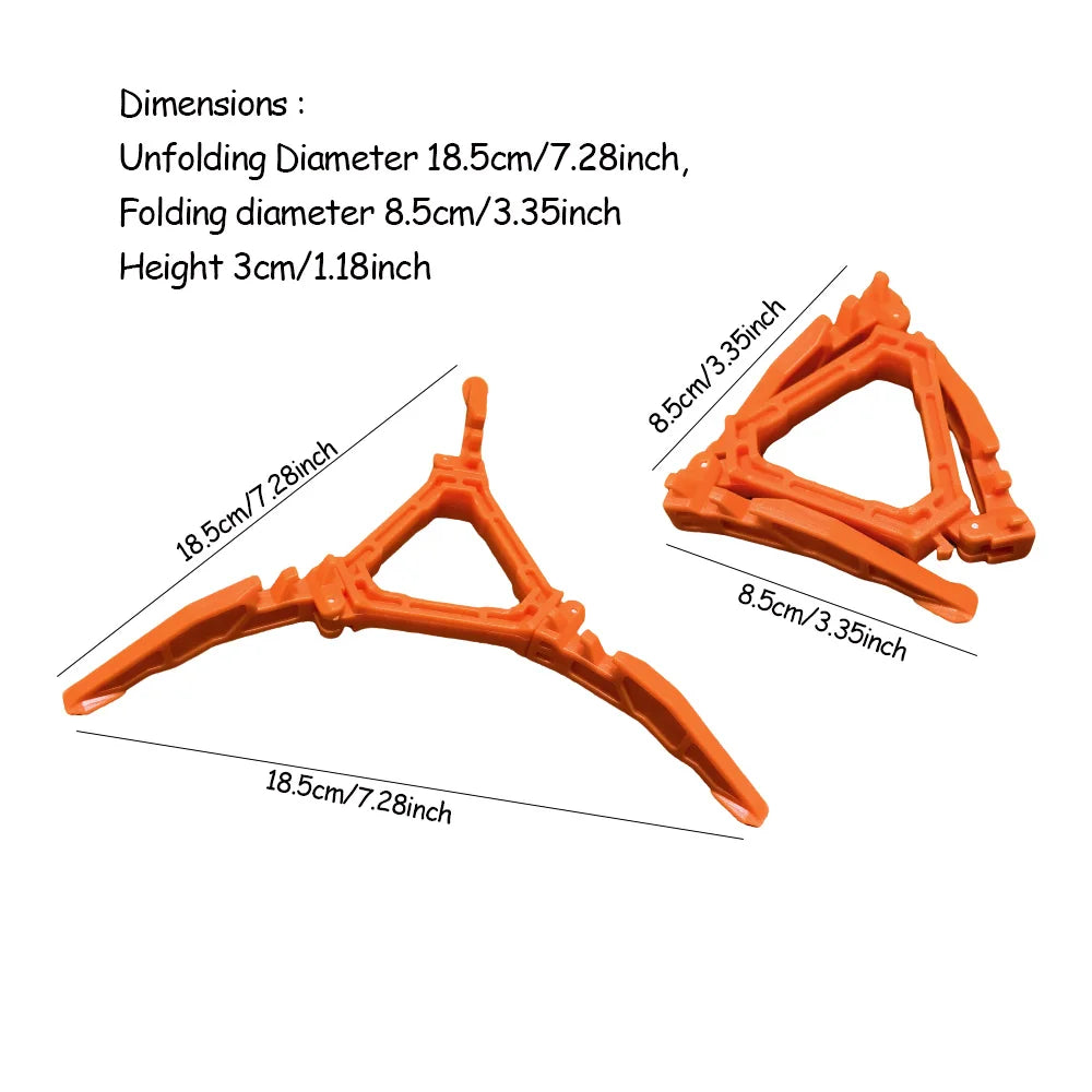 Folding Gas Canister Tripod Stand — Universal Portable Camp Stove Base