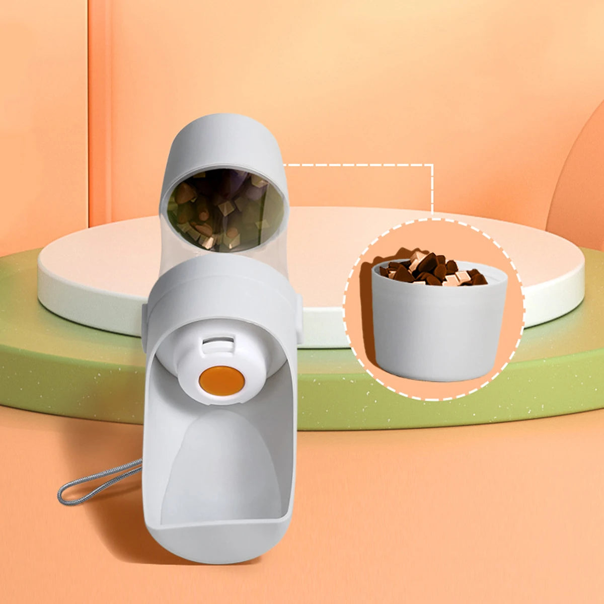 2-in-1 Pet Travel Bottle — Food & Water On-the-Go