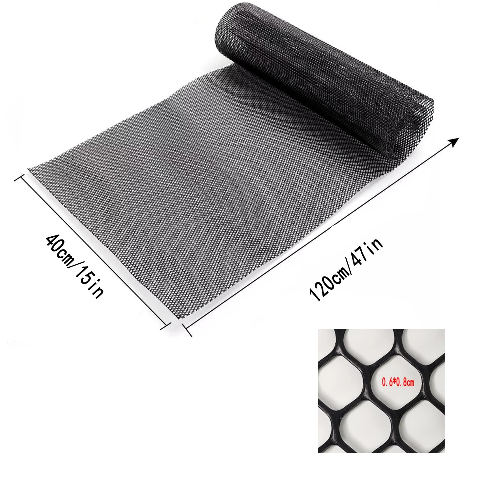 Aluminum Alloy Car Grille Insert Mesh — 120×40cm Bumper Rhombic Net