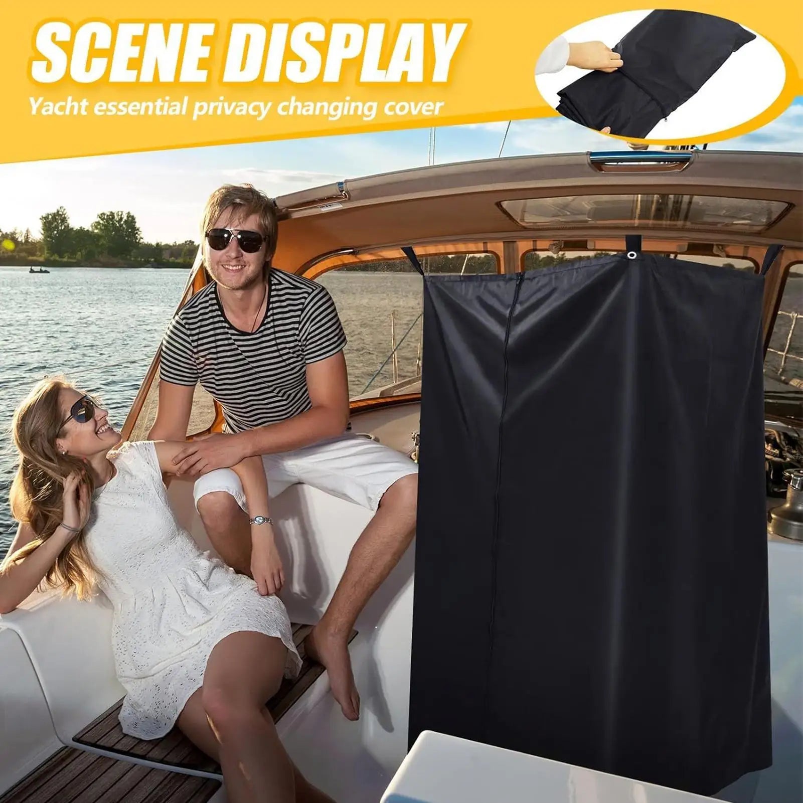 Pop-Up Privacy Shower Tent — Portable Waterproof Outdoor Changing Room
