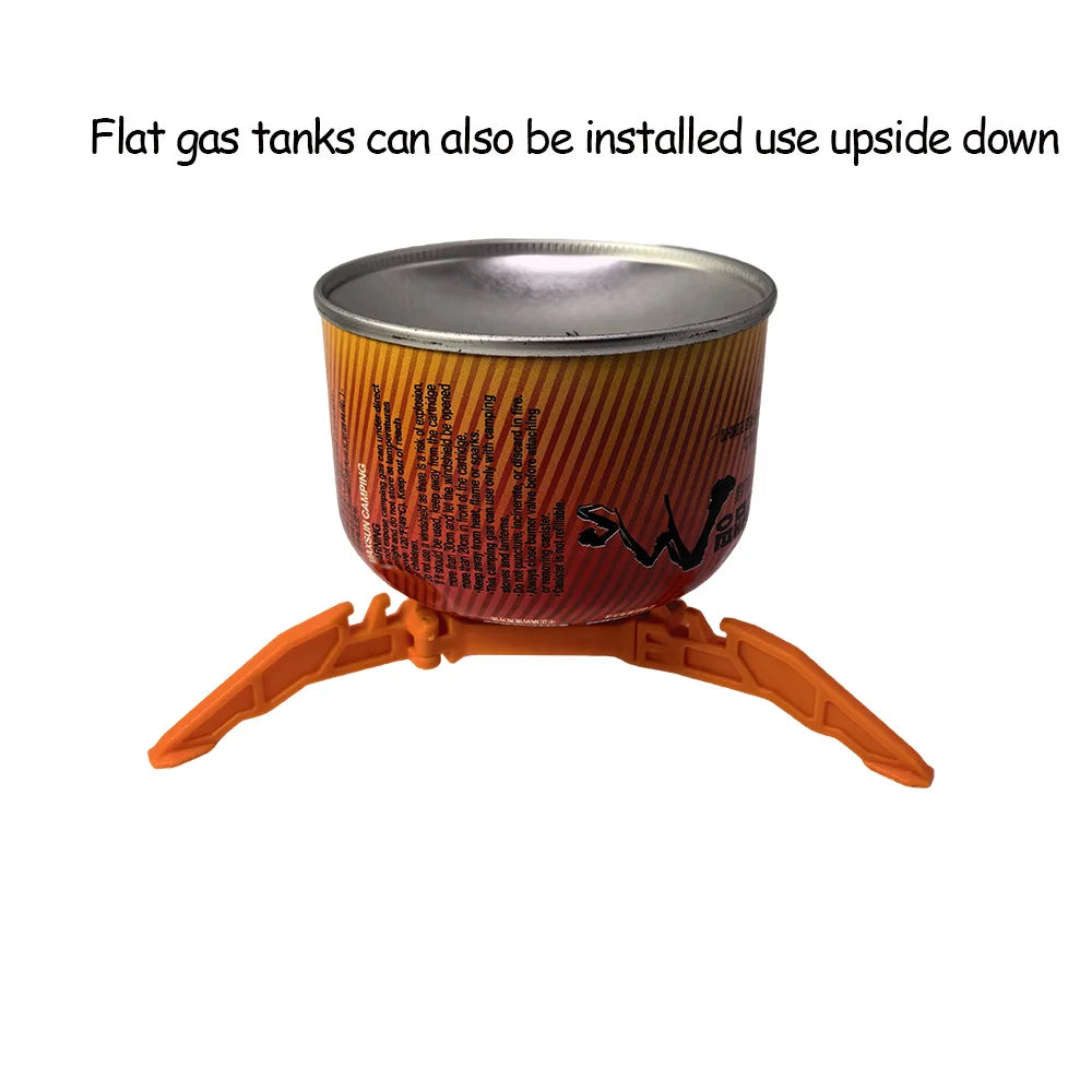 Folding Gas Canister Tripod Stand — Universal Portable Camp Stove Base
