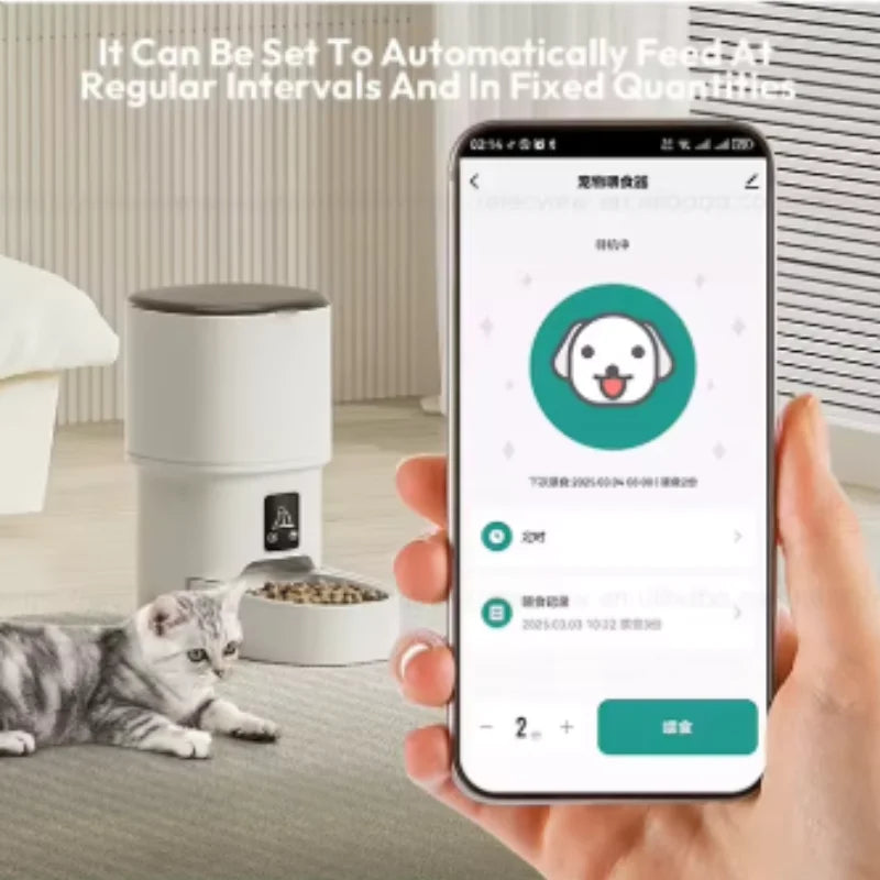 4L Smart Auto Pet Feeder — WiFi App Controlled