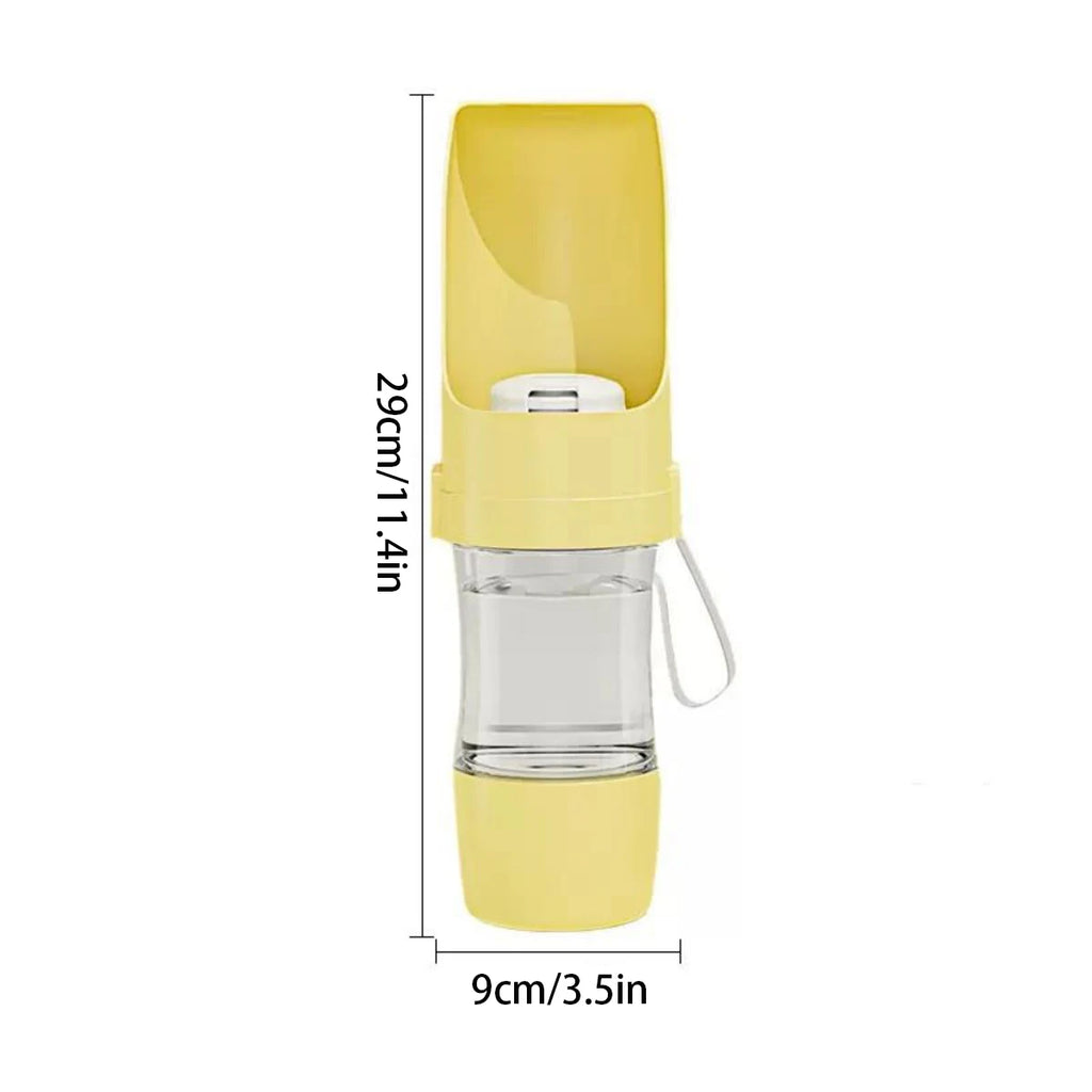 2-in-1 Pet Travel Bottle — Food & Water On-the-Go