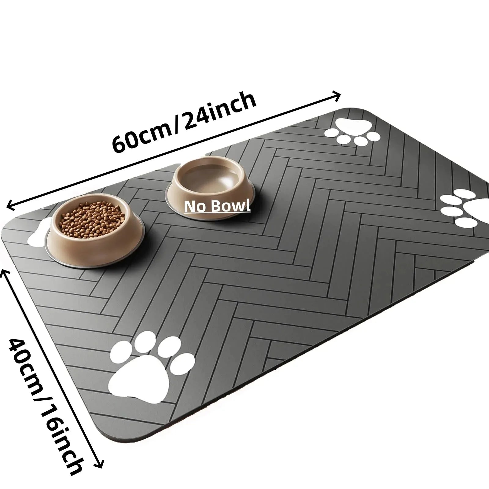 Absorbent Pet Feeding Mat — Quick-Dry Waterproof Placemat