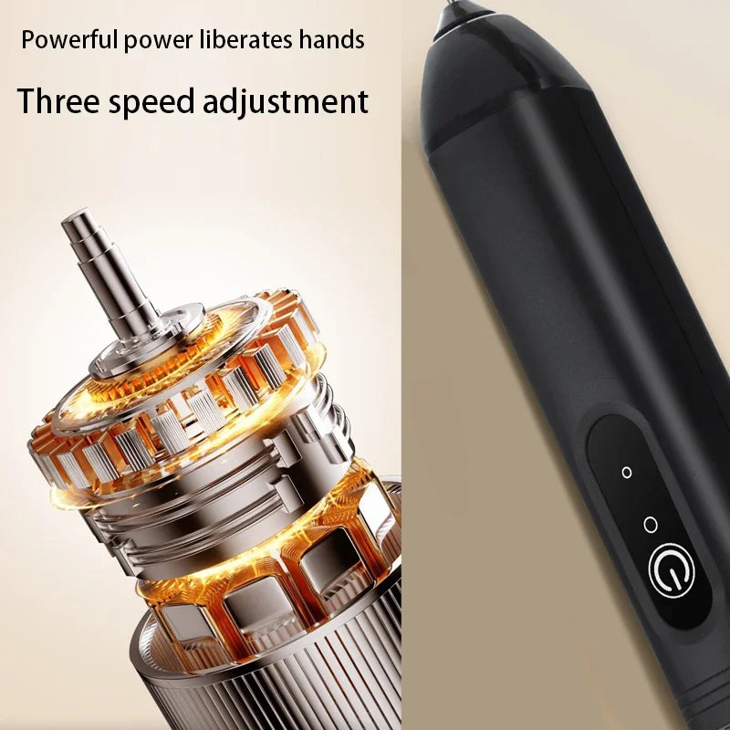Electric Milk Frother — 3-Speed USB Handheld Foam Maker