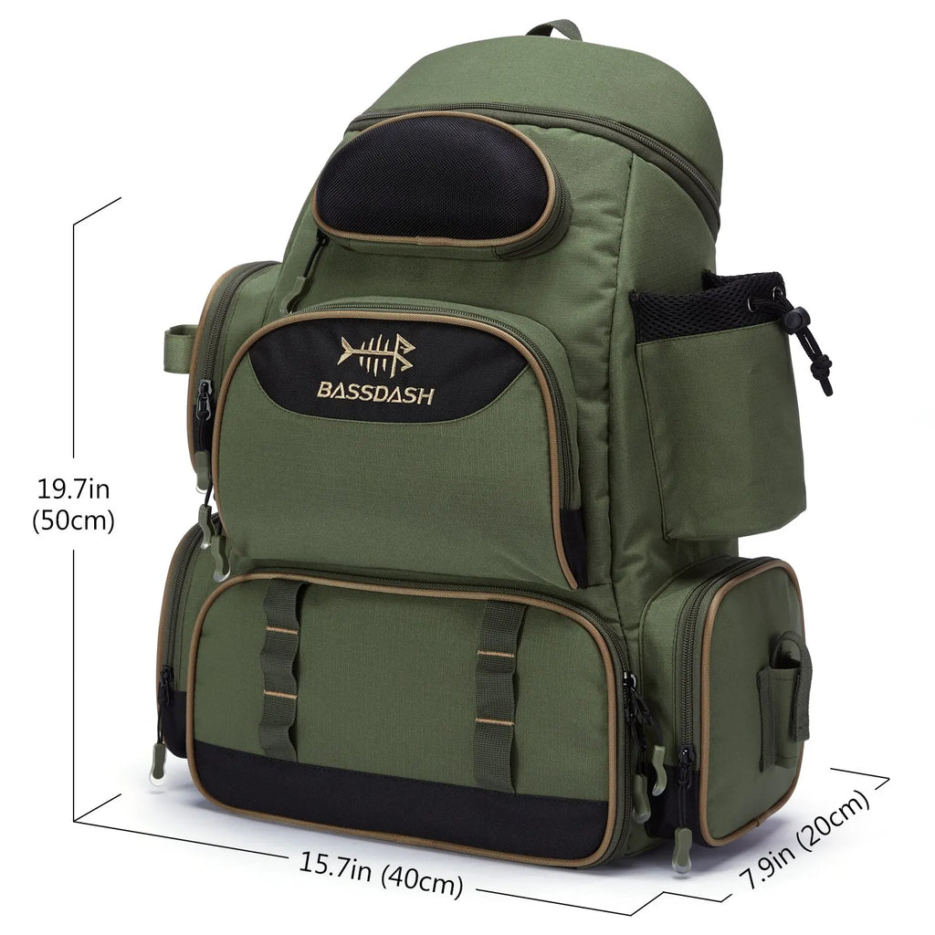 Fishing Tackle Backpack — Lightweight Tactical Storage Bag