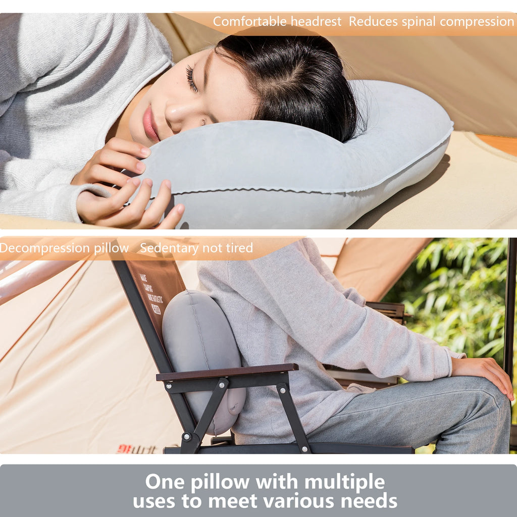 Ultralight Inflatable Camping Pillow — Compact Neck & Lumbar Support