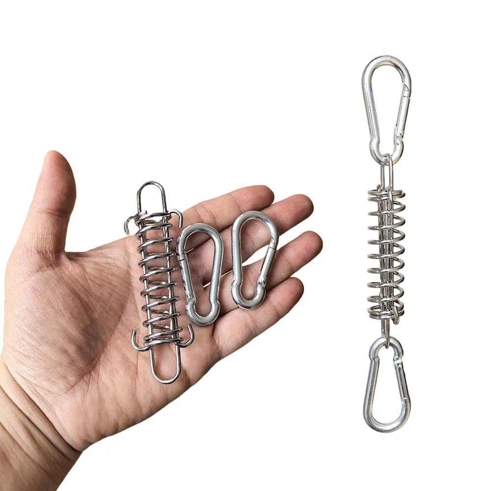 Tent Guy Ropes with Spring Buckle & Carabiner Clips — 4/6pc Set