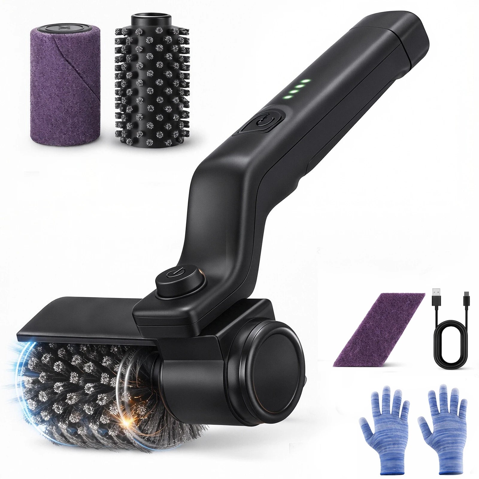 Electric BBQ Grill Brush — Cordless Rechargeable Rotary Cleaner