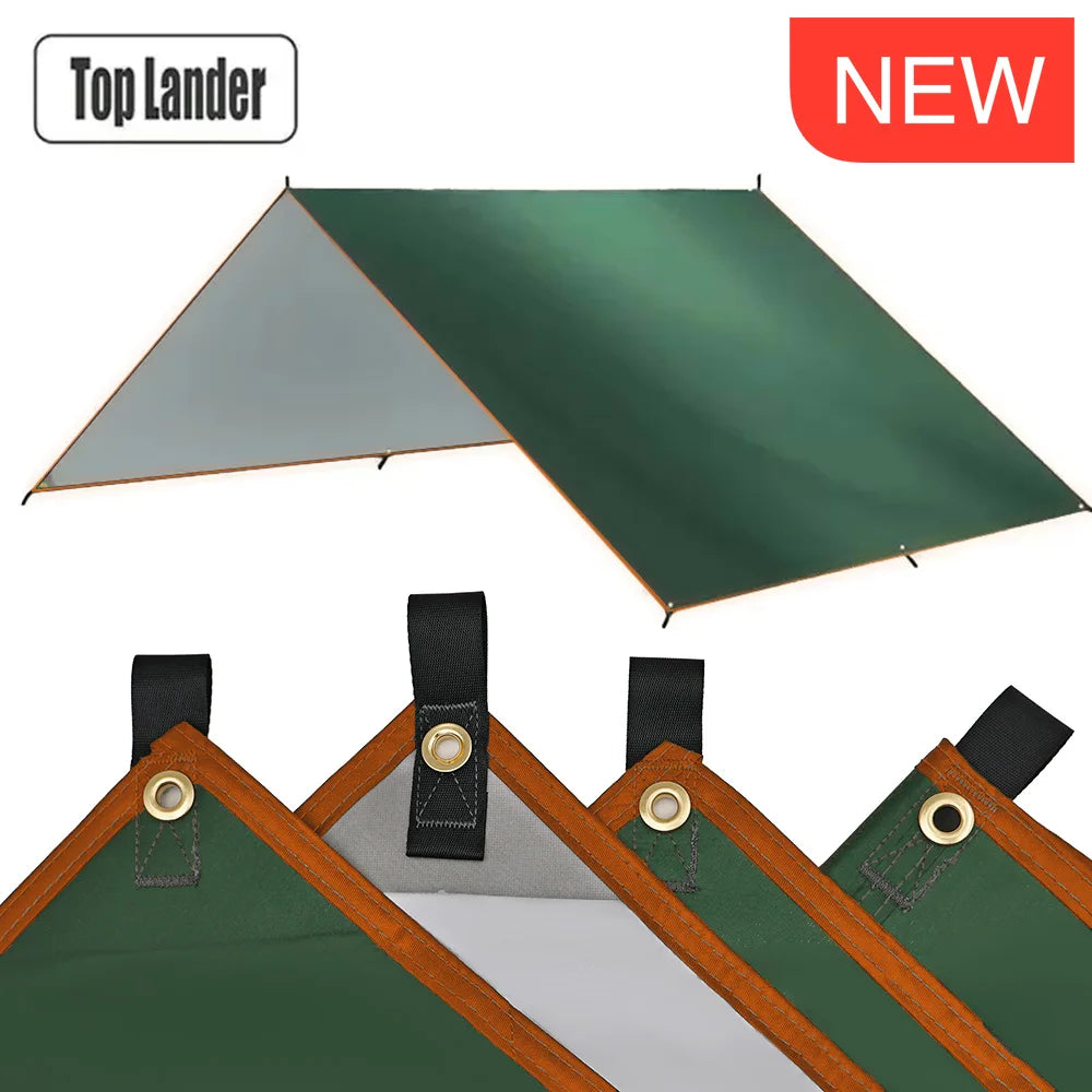 Waterproof Camping Tarp — Ultralight Sun Shade & Rain Shelter