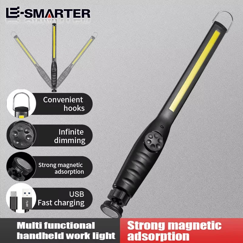 Rechargeable Magnetic COB LED Work Light — Foldable Emergency Lamp