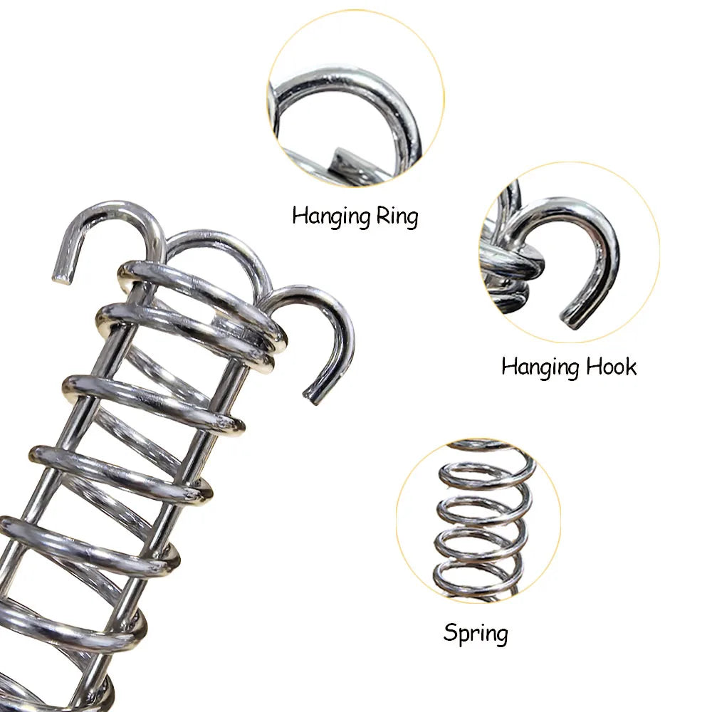 Tent Guy Ropes with Spring Buckle & Carabiner Clips — 4/6pc Set