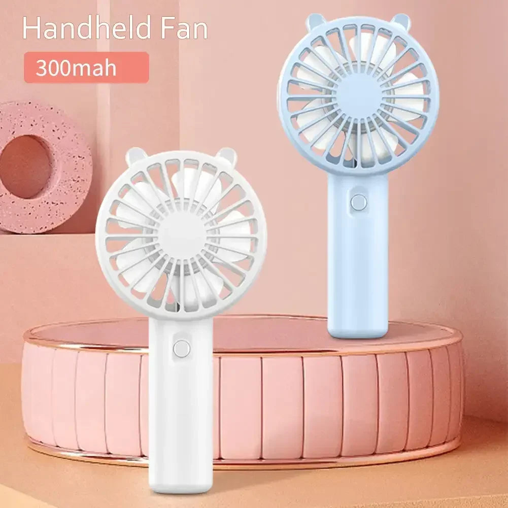 Mini USB Handheld Fan — Compact Rechargeable Desk Cooler