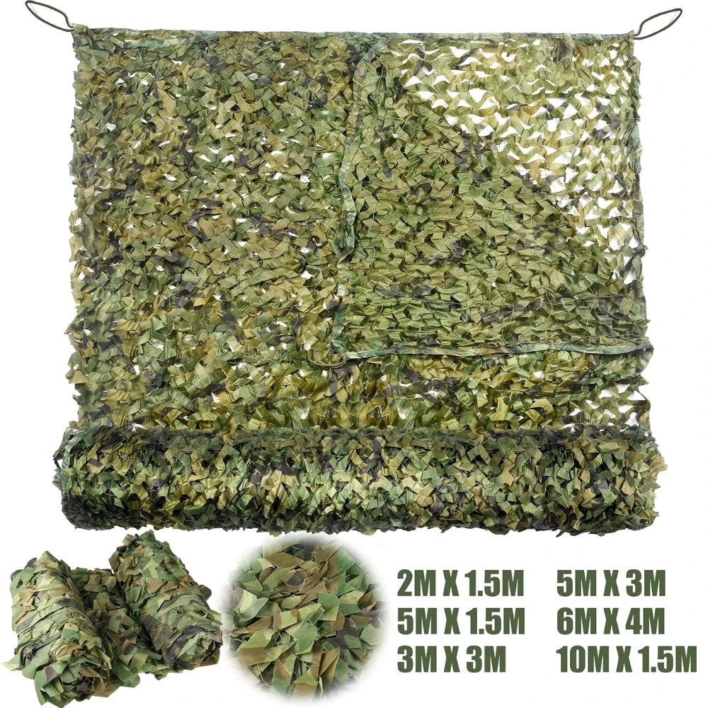 Camouflage Netting — Hunting Blind, Camp Privacy & Sunshade Cover