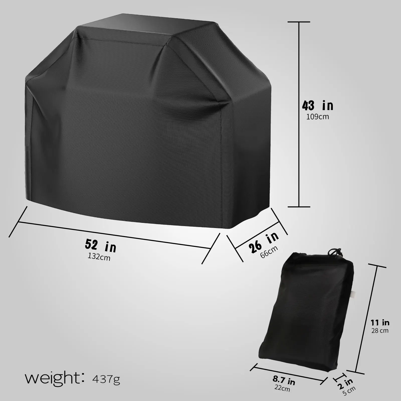 Heavy-Duty Waterproof BBQ Grill Cover — Heat & Stain Resistant