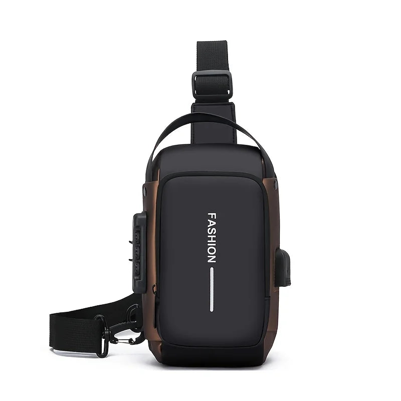 Oxford Fabric Crossbody Sling Bag — Waterproof Chest Pack for Men