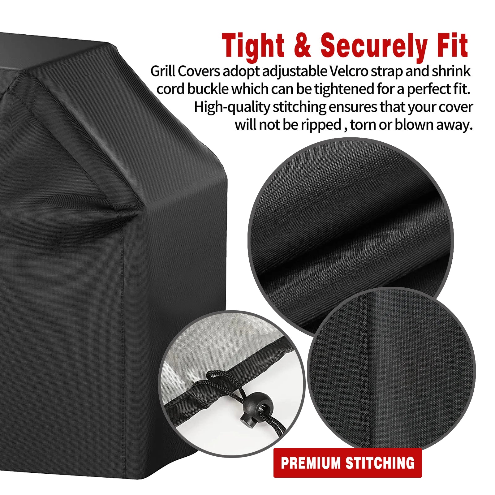 Heavy-Duty Waterproof BBQ Grill Cover — Heat & Stain Resistant