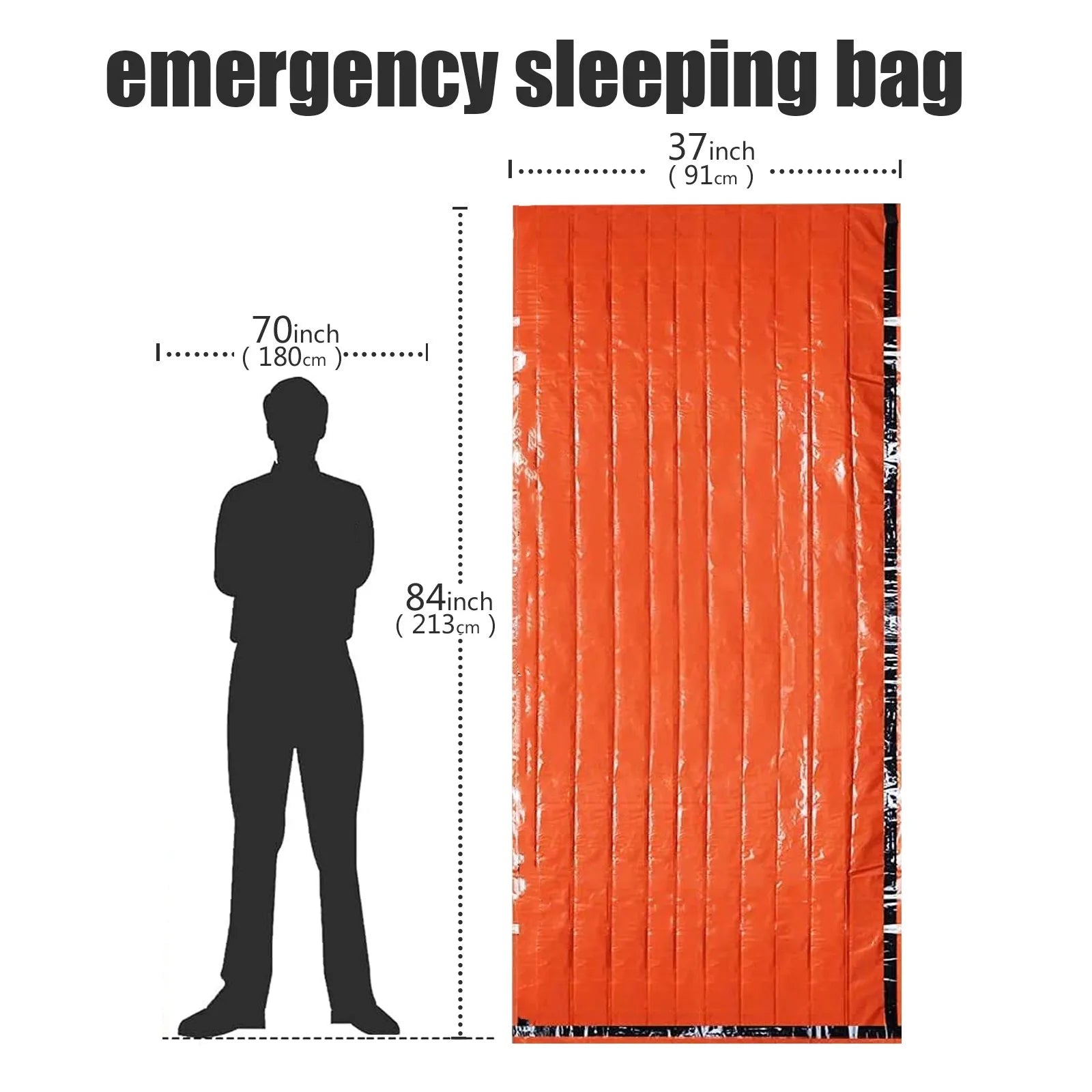 Mylar Emergency Survival Sleeping Bag — Ultralight Thermal Shelter