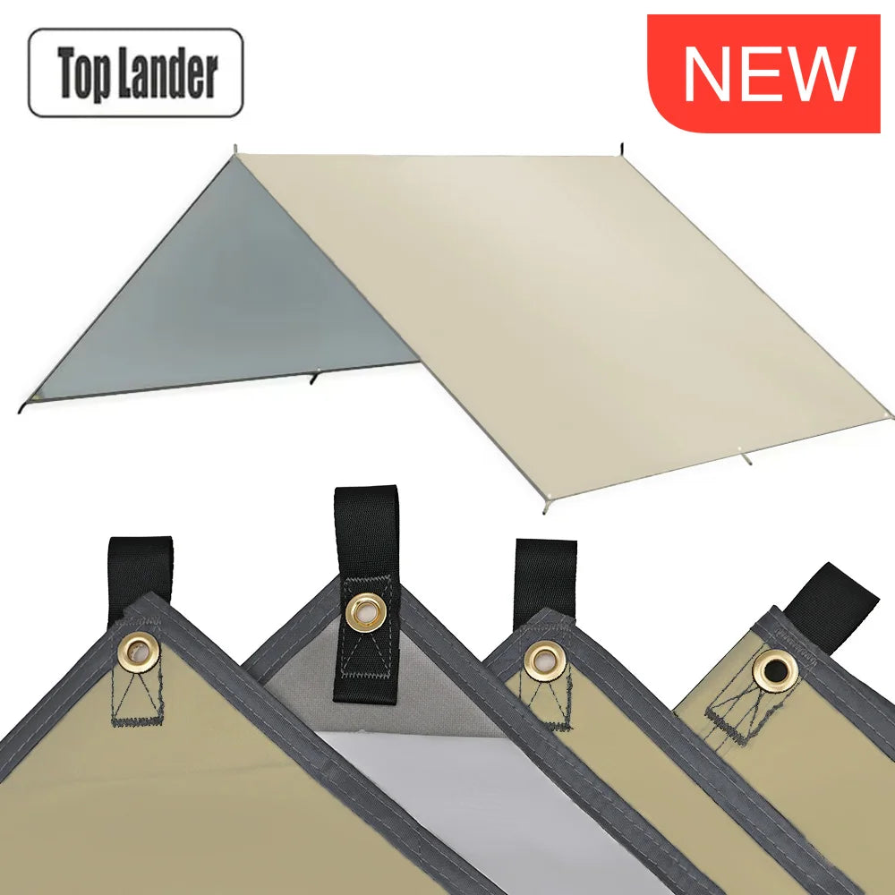 Waterproof Camping Tarp — Ultralight Sun Shade & Rain Shelter