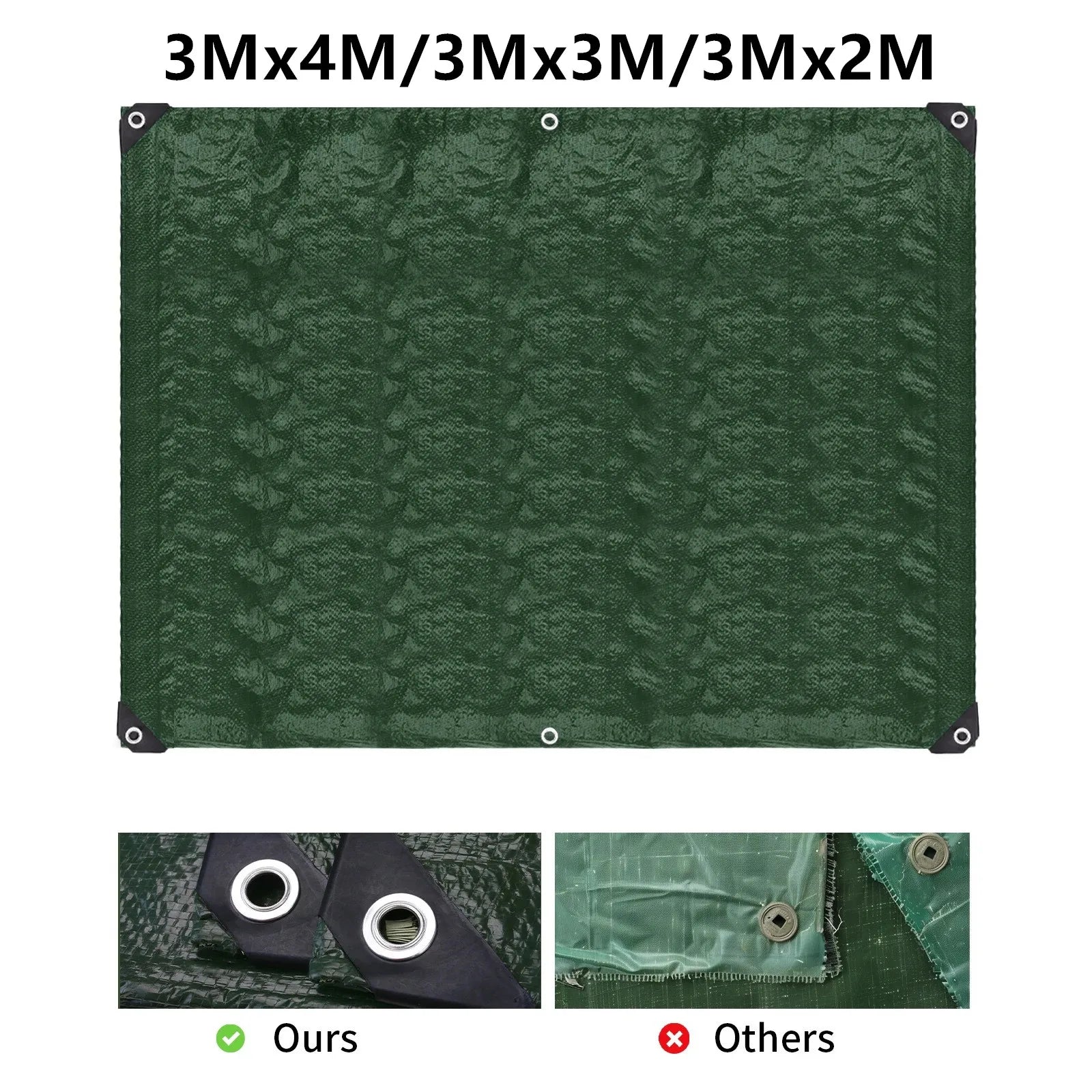 Heavy-Duty Waterproof Tarpaulin — Reinforced Multipurpose Outdoor Cover