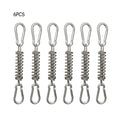 Tent Guy Ropes with Spring Buckle & Carabiner Clips — 4/6pc Set