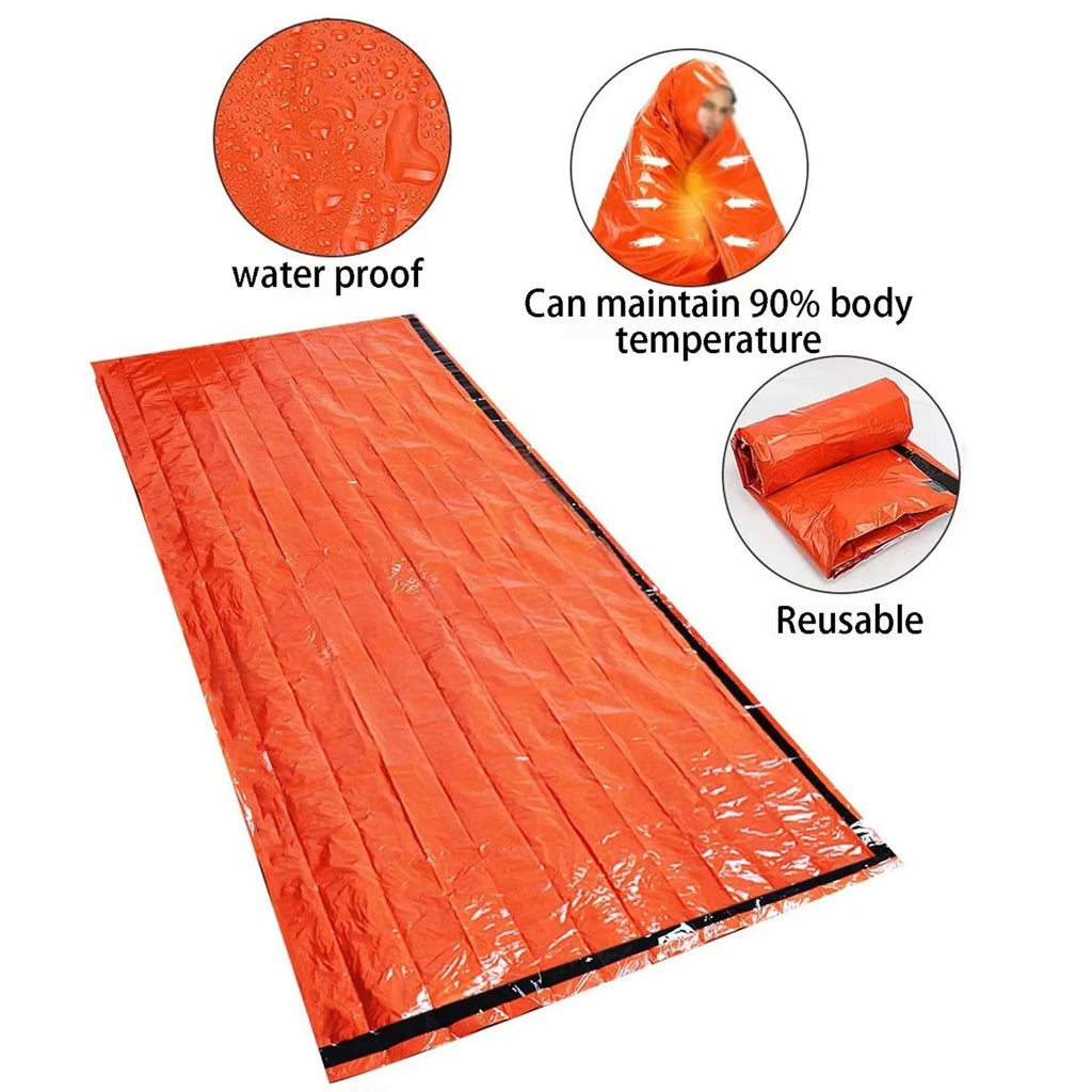 Mylar Emergency Survival Sleeping Bag — Ultralight Thermal Shelter