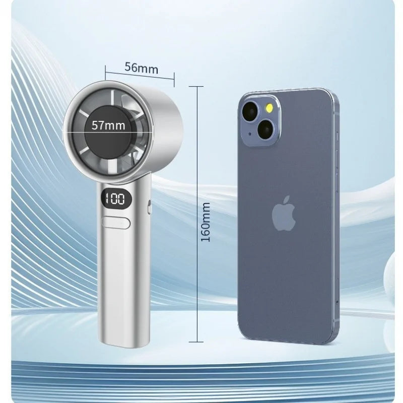 Portable USB Handheld Fan — Rechargeable 3-Speed Mini Cooler